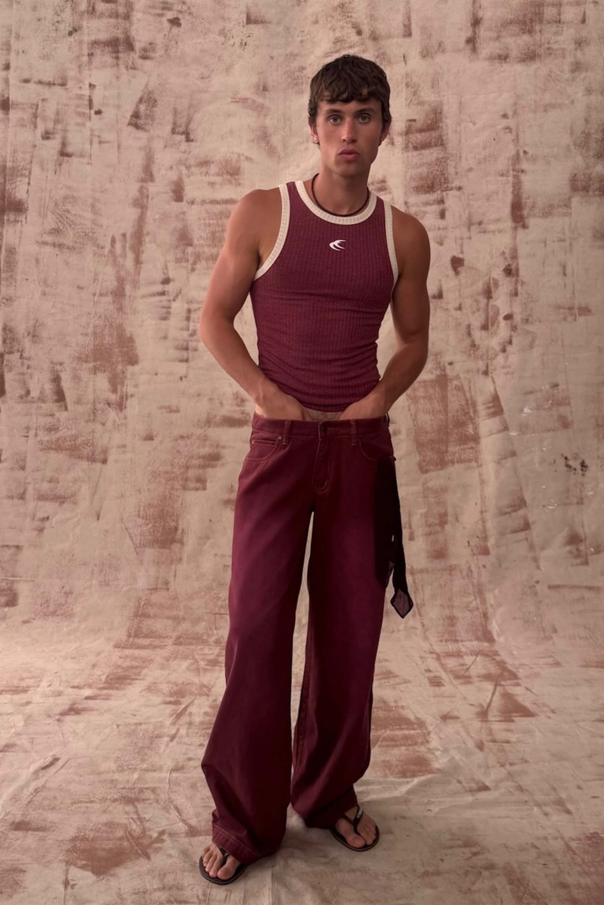 Carrie Burgundy Pants - Image 11