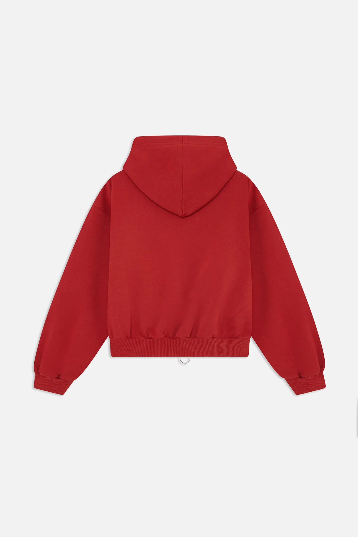 Logo Red Zipped Hoodie - Image 6