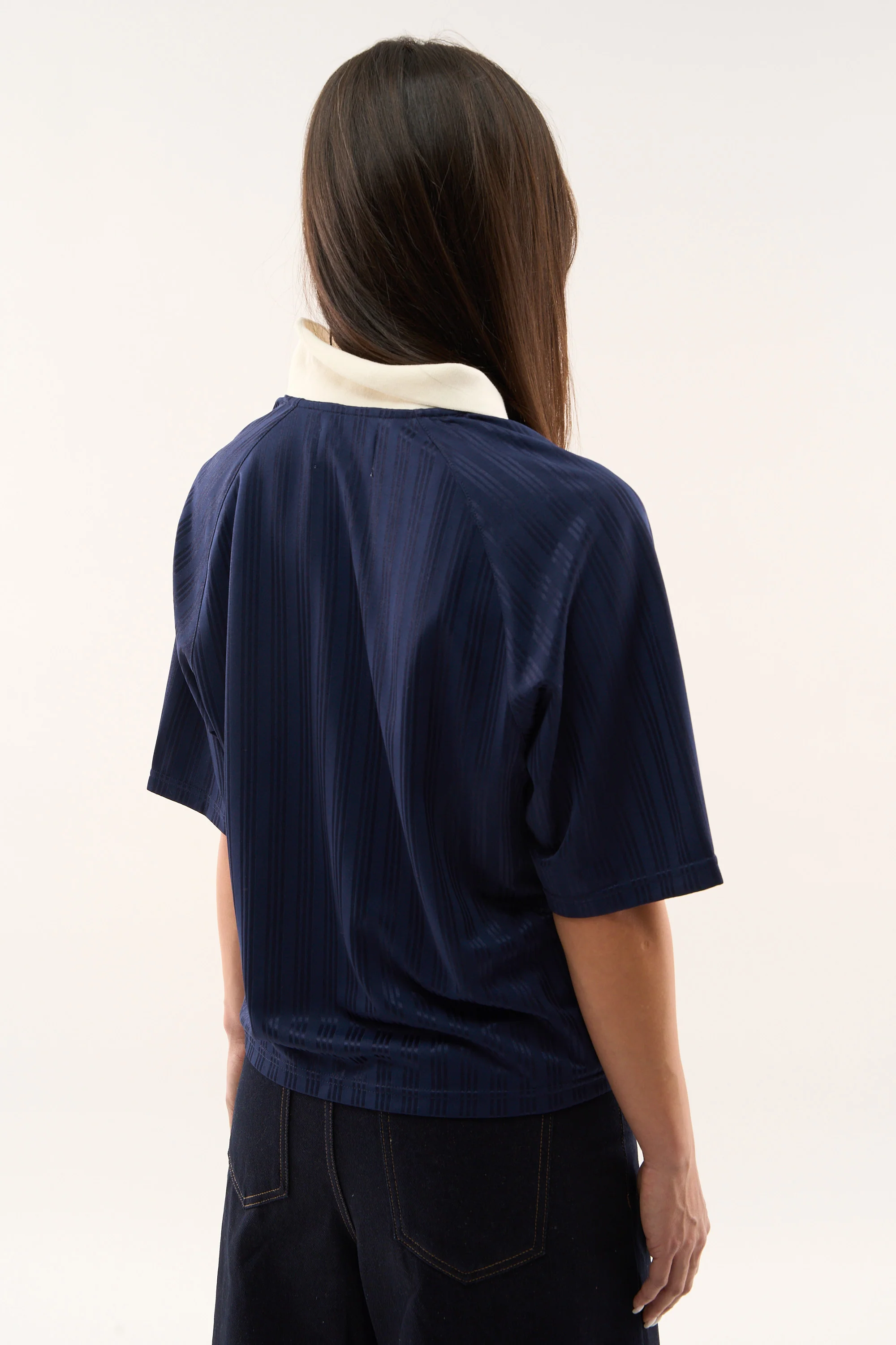 Pearl Navy Football T-Shirt - Image 9