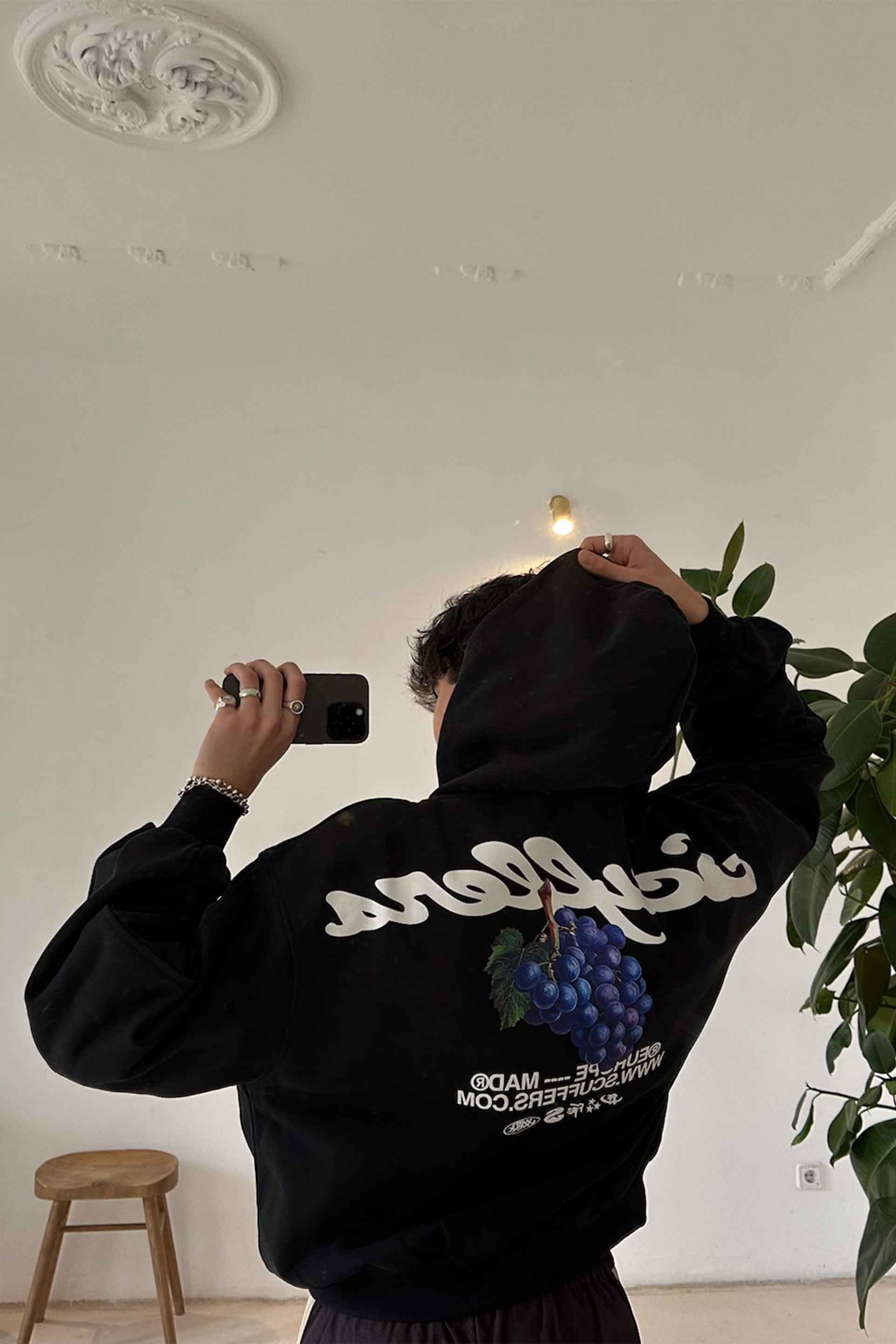 Tropical Black Hoodie - Image 2