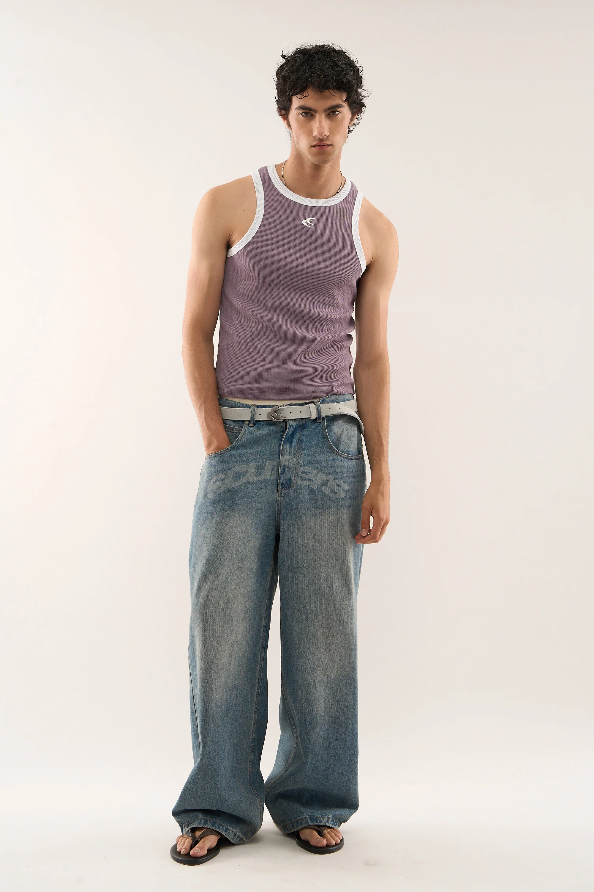 Waffle SCFF Dusty Purple Tank Top - Image 2